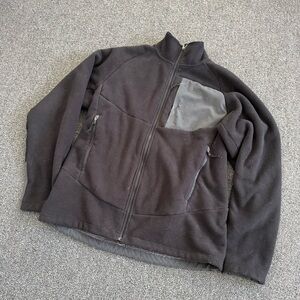 The North Face Jacket Warm Fleece Full Zip Black Mens Size Large High Neck